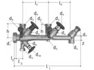 JRGUSIT Combi 11/4"-25-25 5191.480 Abgänge ohne Verschraubungen (G=5/4") - JRG Armaturen