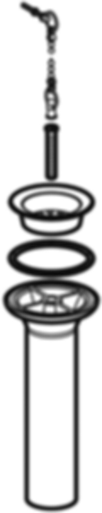Anschlussstutzen, verchromten Ablaufsieb d 48mm 152.147.16.1 - Geberit-Sifon + Apparateanschlüsse