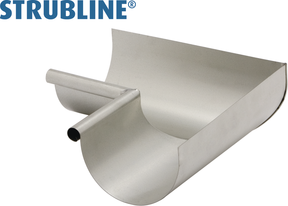 Rinnenwinkel innere 330 mm 141 gefalzt/gelötet "Strubline" - Uginox Spenglereihalbfabrikate