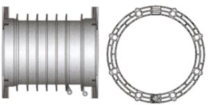 RDS evolution kompl. L=300mm Nr.1044 DN 200 für Rohre 160mm - RDS-Mauerdurchführung