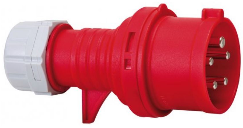 BRENNENSTUHL Stecker, Phasenwender CEE 400V / 16A, 5-Pol, Rot - Stromverteilung