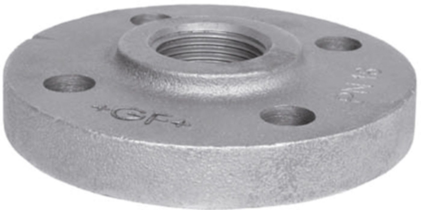 Flansch PN 16 329 S 3/4" 4-Loch 770 329 105 - GF schw. Tempergussfittings