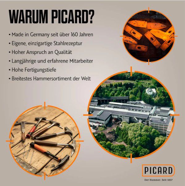 PICARD Nageleisen BlackGiant® Twin Set 1x Flat-Bar 175 mm +1 x Utility-Bar 250 mm - Spenglerwerkzeuge