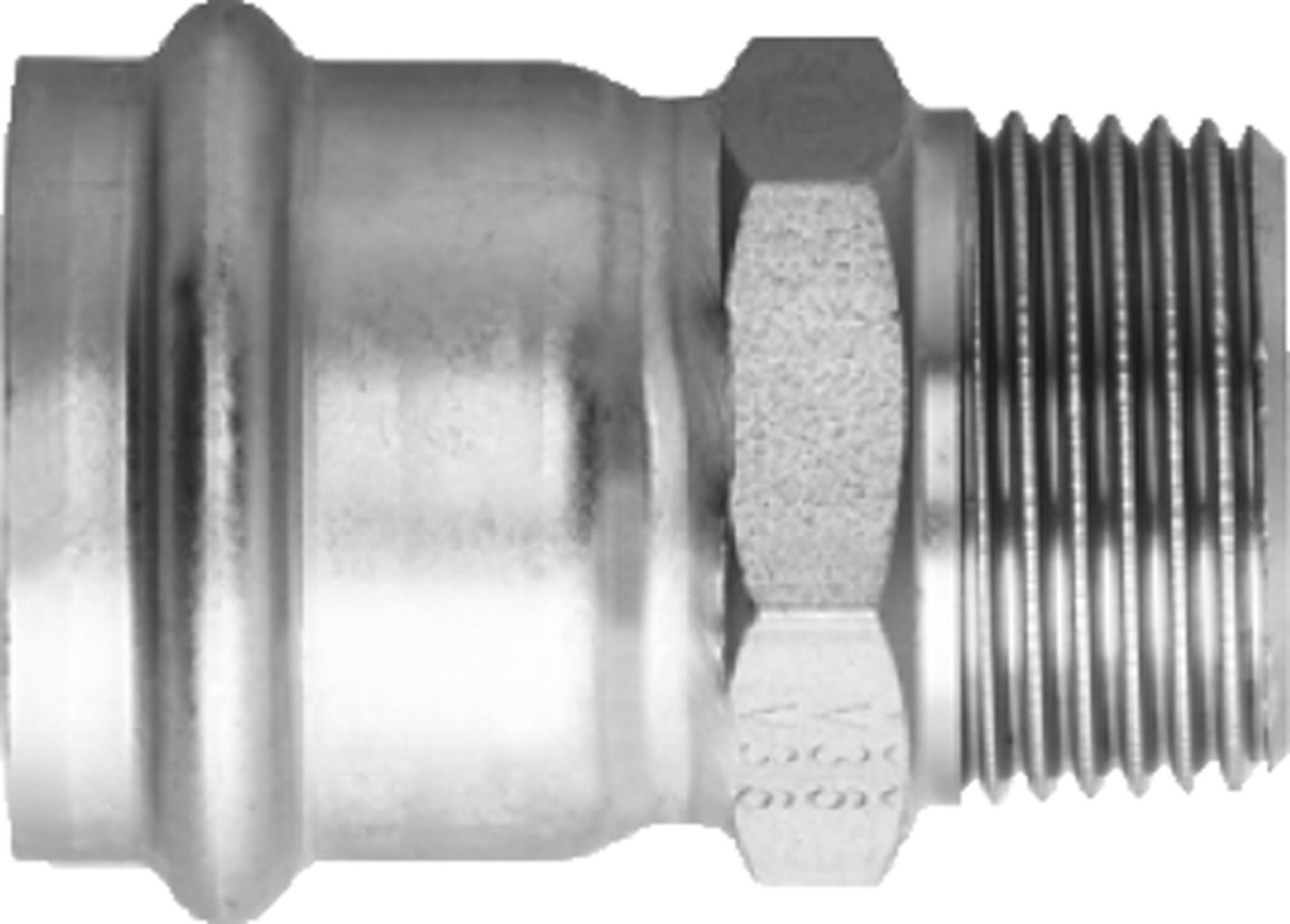 Industry-Übergang mit AG 28mm x 1" 80335.26 - Optipress-Industry Formstücke