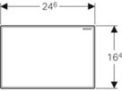 Abdeckplatte Kunststoff glanzverchr. 616.222.21.1 zu Hygienespülung - Geberit Systemventile / Armaturen
