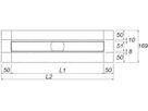Duschrinnen komplett Aqua SwissLine Vario 900mm ohne Aufkantung 6-DV10090-H4 - SCHACO Entwässerungstechnik