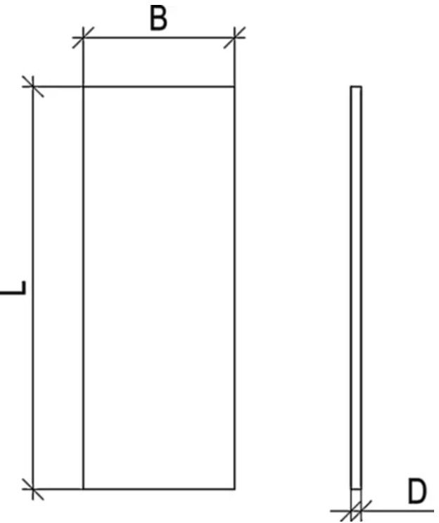 Stirn Abdeckblech EN AW-5005 125x85x5 mm - INOXTECH-Handlauf-/Geländer-System