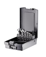 FORTEC Kegel- und Entgratsenker, 6tlg. V-Nut Satz Ø6.3/8.3/10.4/12.4/16.5/20.5mm - Bohren