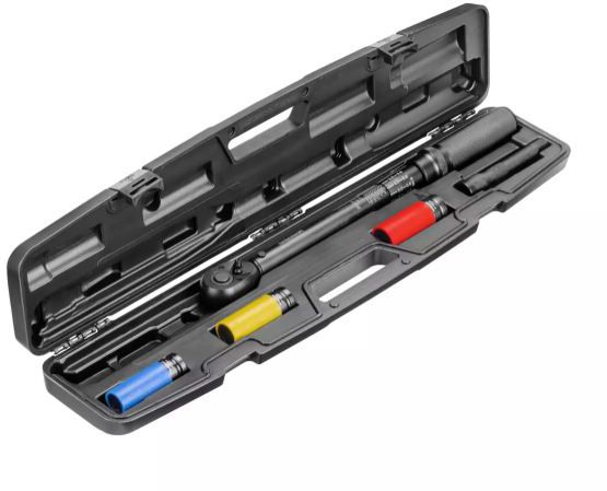 TECHNOCRAFT Drehmomentschlüssel-Set black "1/2"" , 5 tlg. , 17/19/21 mm , verl. 175mm, 20-21 - Schlüsselwerkzeuge