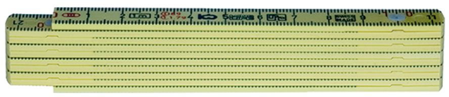 LONGLIFE Taschenmeter L= 1m, Polyamid, 1601G, gelb - Längenmessen
