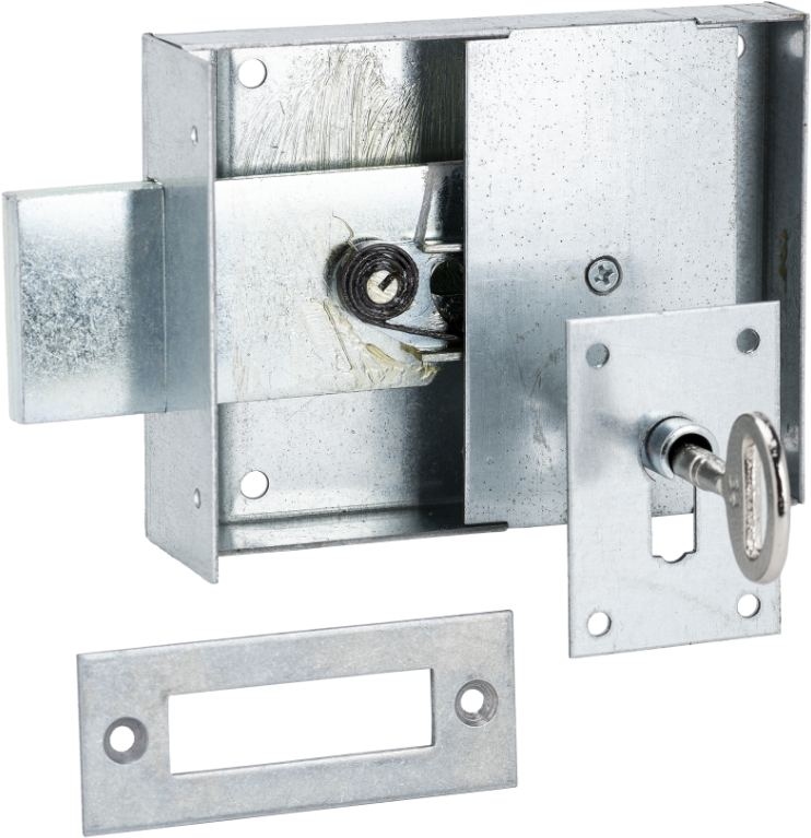 SCHÄNIS Kellertürschloss 2301 BB 80, links/rechts, verzinkt - Türschlösser und Zubehör