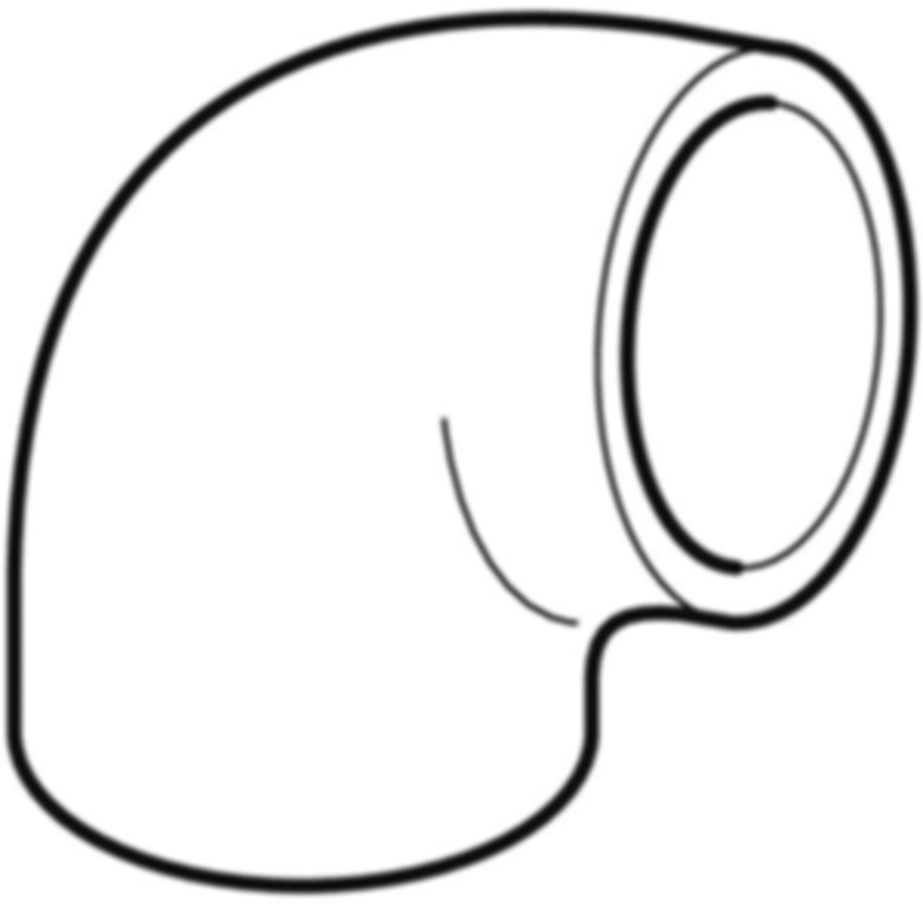 Anschlusswinkel 88,5° 367.088.16.1 d 110mm - Geberit-PE-Formstücke