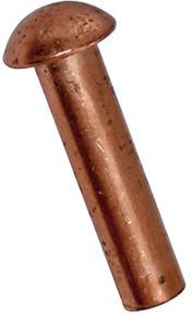 Halbrundniete Kupfer BN126 DIN660 3x8 - Bossard Schrauben