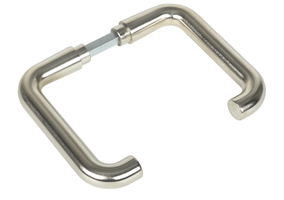 MEGA Türdrücker 32.250, vernickelt matt 16mm, 4-Kant: 8mm, TS: 38-50mm - Tür- und Sichtbeschläge