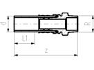 COOL-FIT Übergang mit AG 63x 2" PE / Messing 738 954 511 - GF COOL-FIT 2.0