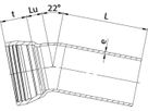 SM-Bogen 1M  MK 22°, mit Gleit- und Dichtring DN 100 - Wild Schraubmuffenformstücke