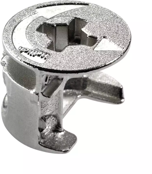 Hettich Exzenter-Verbinder Rastex vernickelt, D = 15 x 11.5mm, à 8 Stk - Diverse Möbelbeschläge und Zubehör