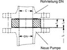 Zwischenstücke F29 inkl.Schrauben/Dicht. DN 65 PN 6 L 45 mm 110681693 - EMB/Wilo Pumpenzubehör