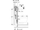 Wand-WC-Element Omega 461.252.00.2 Typ 100 Betätigung von oben/vorne - Geberit-GIS