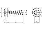 Linsenschr ecosyn®-plast I-6rund A2 BN15858 4x10/X20 - Bossard Schrauben
