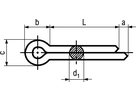 Splinte INOX A2 BN687 DIN94 1x10 - Bossard Schrauben