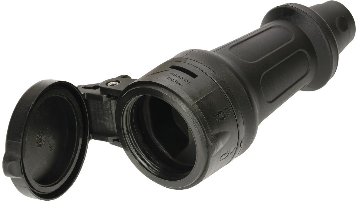 Kupplung Typ 13 IP55, Schwarz - Elektrozubehör