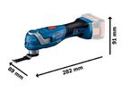 Akku-Multi-Cutter GOP 18V-34 inkl. StarlockPlus BIM Tauchsägeblatt, solo,L-BOXX - Bosch Elektrowerkzeuge