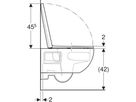 Renova Set Wand-WC Tiefspüler TurboFlush mit Installationszubehör 504.078.00.1 - Geberit Grossisten Shop-Sortiment