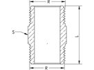 Doppelnippel 8280 1/8" - Rotguss-Gewindefittings