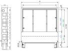 Verteilerschrank Blech-VK Swiss 900 760 x 875 x 115 mm feuerverz. - BKK Verteilerkasten