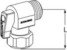 Winkelkugelhahnen mit Griff Ballofix-R 1/2 - Ballofix/Broen-Armaturen
