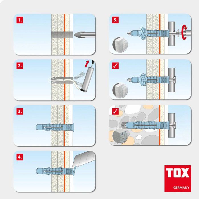TOX Aqua Stop Pro Abdichtender Allzweckdübel BN51029 Ø8x50 / 014771021 à 2 - Bossard Schrauben