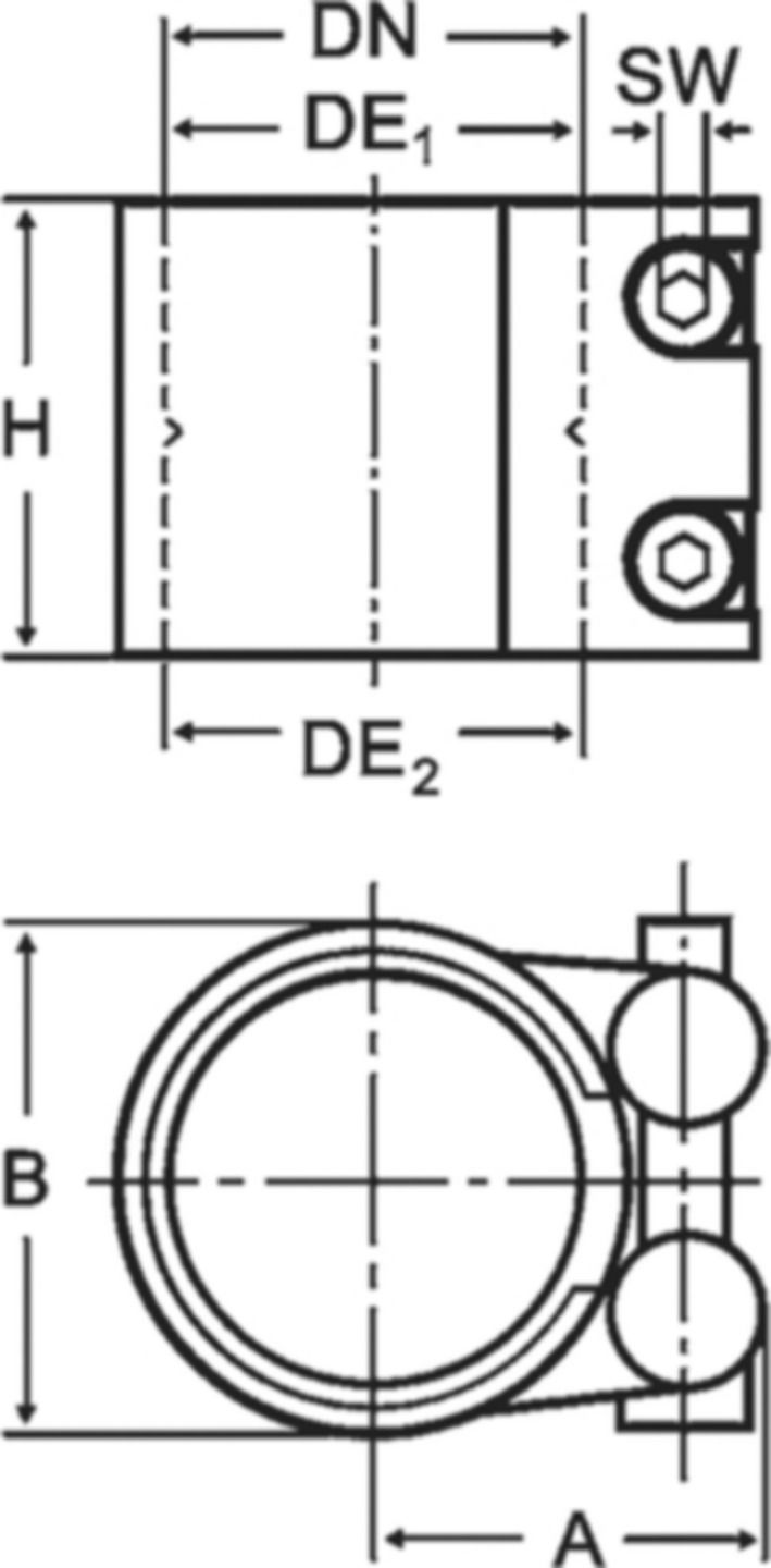 Stahl/PE d 114,3/110mm 116647 - Übergangsbriden Von Roll