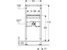 Element für Waschtisch 111.552.00.2 Typ 112, Standarmatur m/UP-Funktionsbox - Geberit-Duofix
