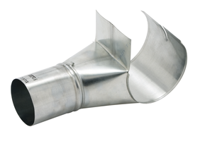 Schrägstutzen 250/ 75 mm 170 - Zink Spenglereihalbfabrikate