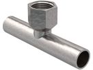 T-Stück m/IG 42mm-1/2"-42mm 21345 mit Steckende - Mapress-Heizungs-Formstücke