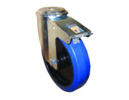 Alutec Rädersatz zu Riffelblechboxen 4 Räder DN 100mm mit 2 Bremsen - Werkzeugkoffer,Sortimentskoffer,Behälter