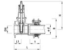 Flansch/Mehrbereichsmuffenschieber 4280 Synoflex DN 125 - Hawle Synoflex