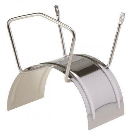 ALBA Wandschlauchhalter, MIDI INOX Edelstahl, Lebensmitteltauglich - Garten