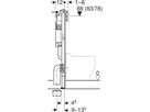 Stand-WC-Element Sigma 111.922.00.6 Typ 97, Betätigung von vorne, für Kinder - Geberit-Duofix