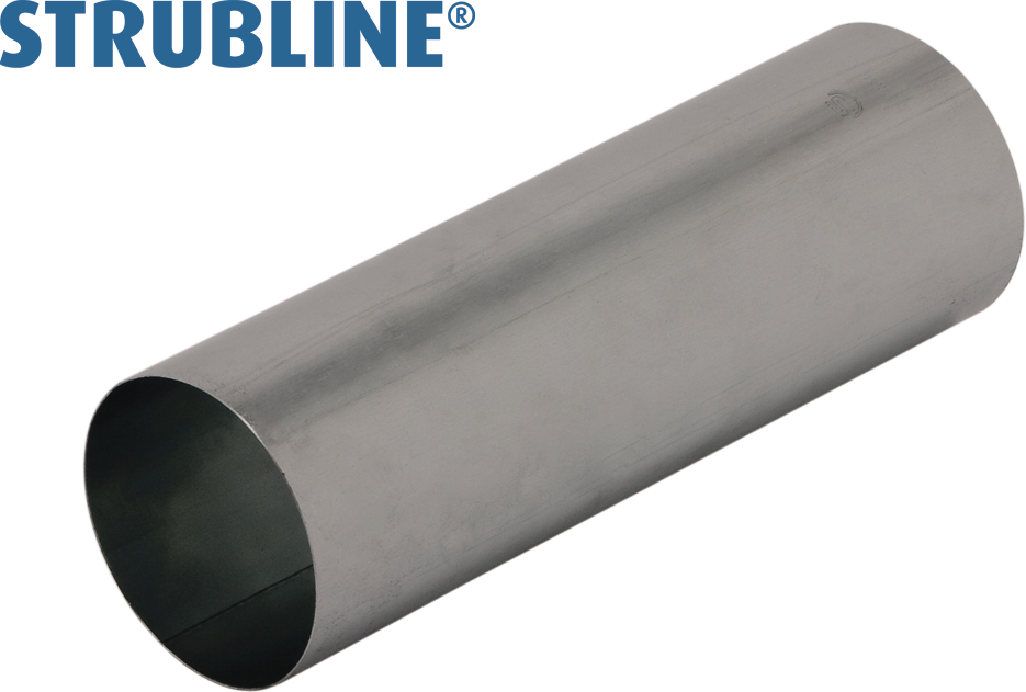 Ablaufrohre gef. a 3 M 100 mm 200 "Strubline" - Zink vorbew. Spenglereihalbfabrikate