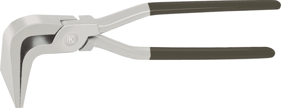 Falzzange Inox 90° B=60mm , L=260mm, Griff PVC überzug - Spenglerwerkzeuge
