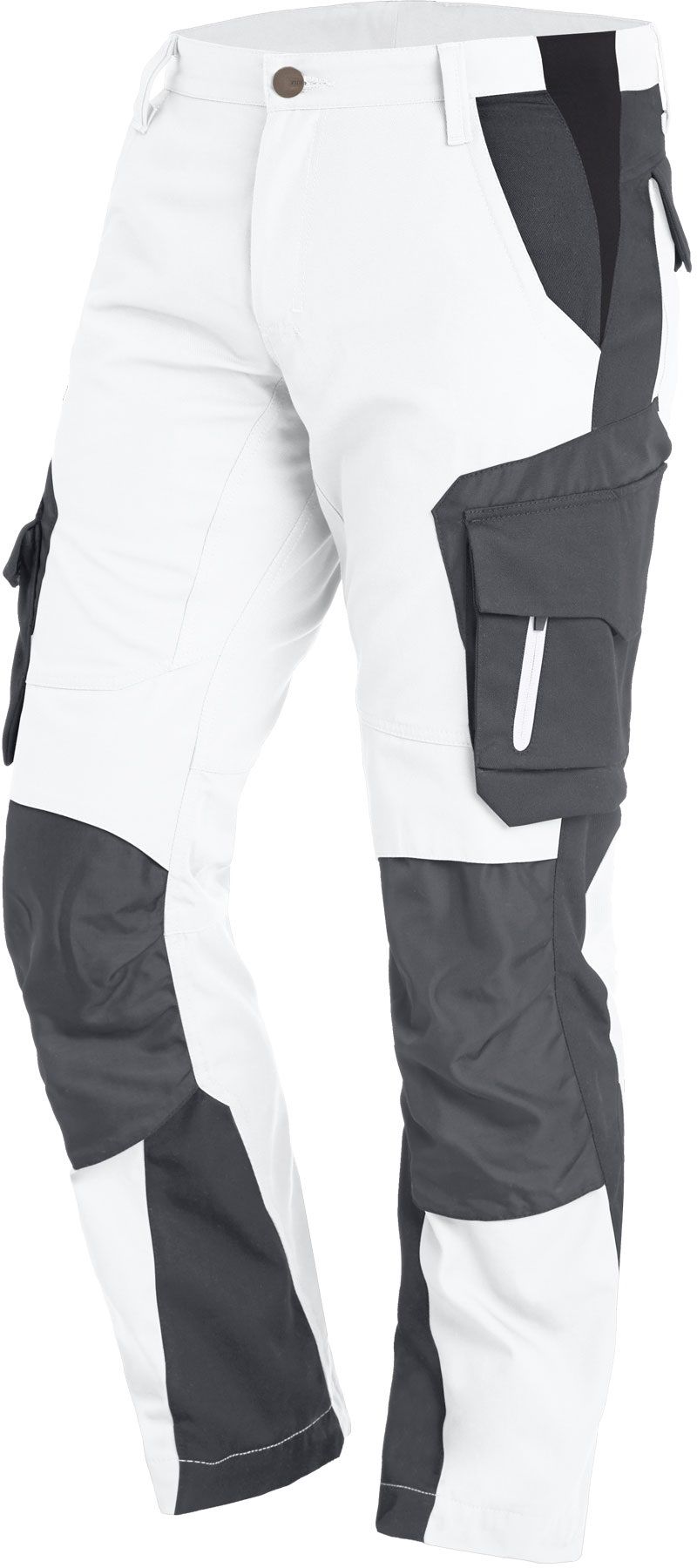 FHB FLORIAN Arbeitshose weiss-anthrazit Gr. 30 - Textilien