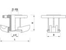 Universal-Anbohrschelle mit 3510 Flanschabgang PN 16 DN 40 - Hawle Hausanschluss- und Anbohrarmaturen