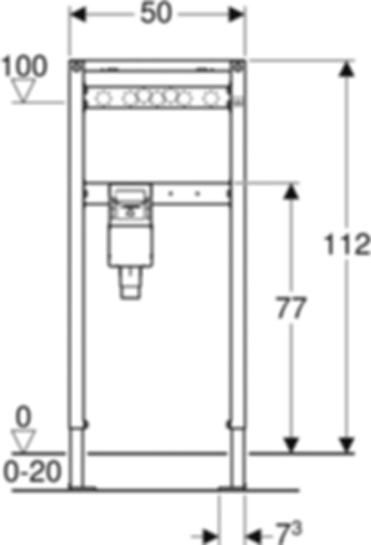 Waschmaschinen-Element, mit UP-Siphon Typ 112 111.773.00.2 - Geberit-Duofix