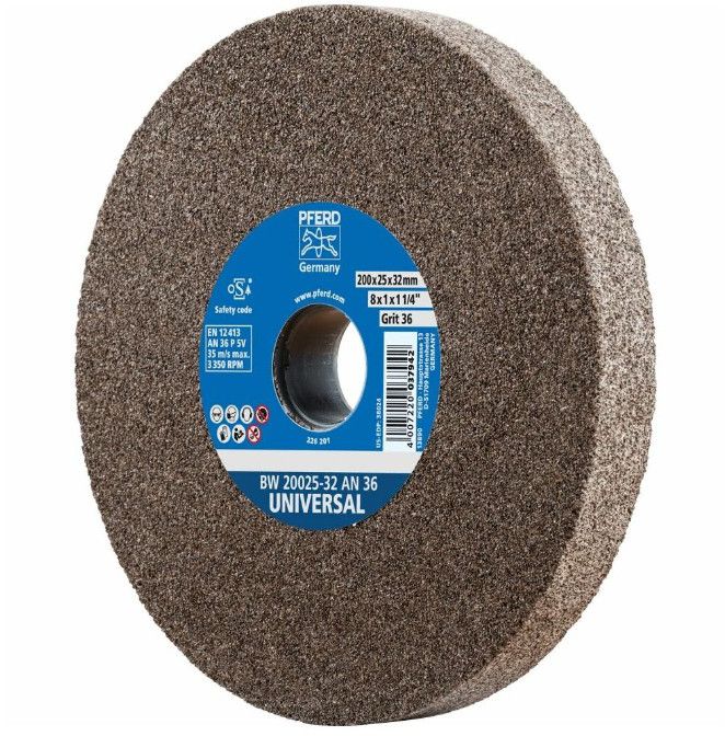 Schleifscheibe, aus Normalkorund, grau Ø 200 x 25 x 32mm - Schleifen, Trennen