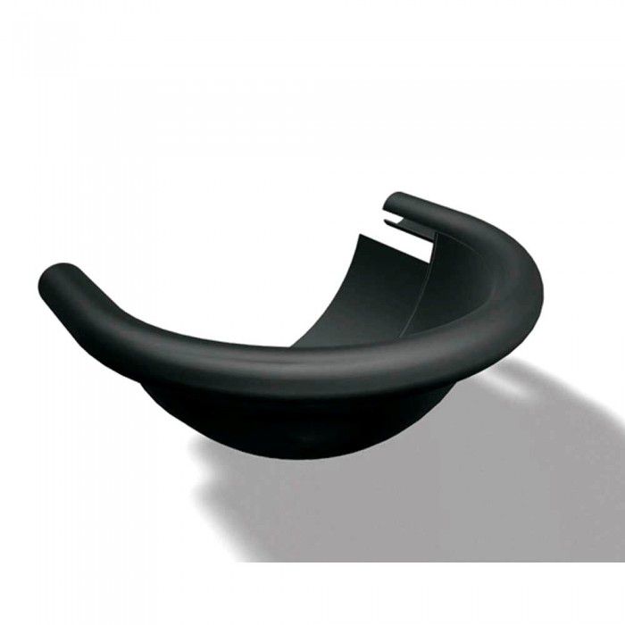 PREFA Kugelendboden 333 mm P.10 Schwarz - PREFA Dachentwässerungssysteme