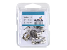 Hettich Exzenter-Verbinder Rastex vernickelt, D = 15 x 11.5mm, à 8 Stk - Diverse Möbelbeschläge und Zubehör