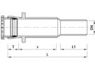 Einbauschlaufe mit Schraubmuffe Gas 5345 DN 80 - Hawle Armaturen