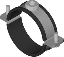 Rohrschelle PE m/Gummi, ohne Mf 1/2"/M10 75 mm 6205 - Samvaz-Rohrschellen